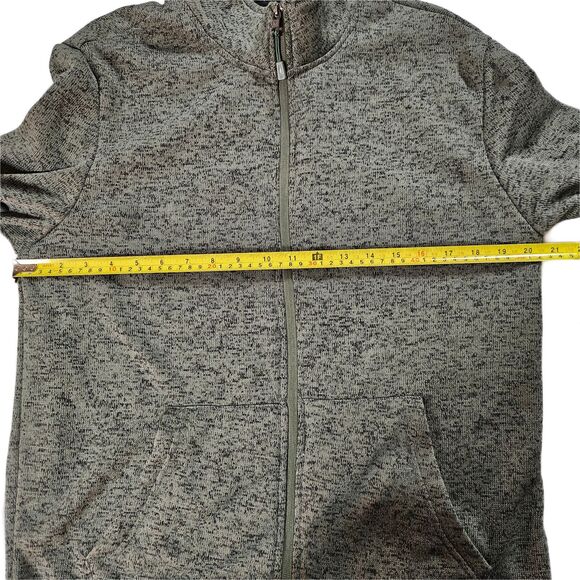 Men's size medium Mack Russo green full zip fleece sweater - Picture 8 of 10